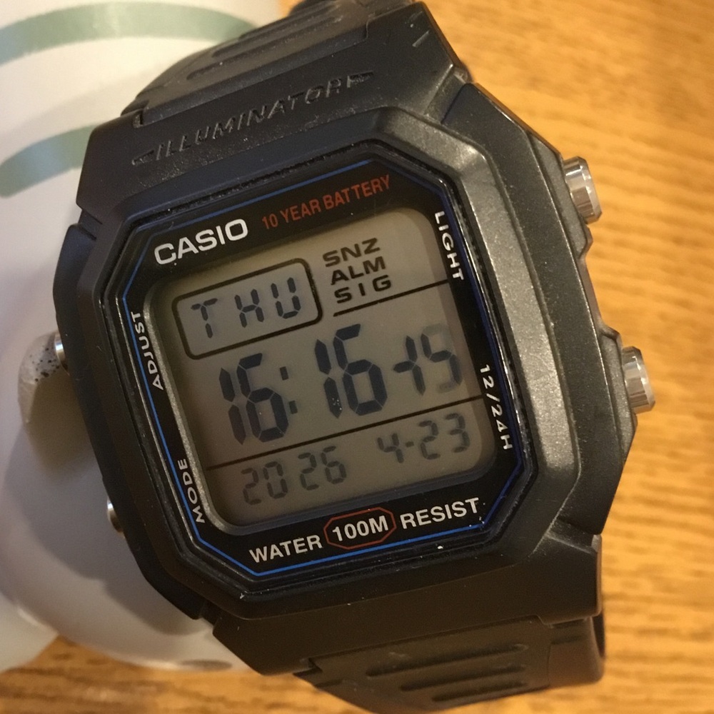 Casio Digital Sports Watch in Black Strap